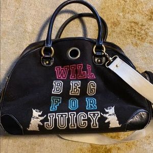 Juicy Couture Dog Pet Carrier “will beg for Juicy”